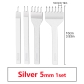 silver 5mm 1set